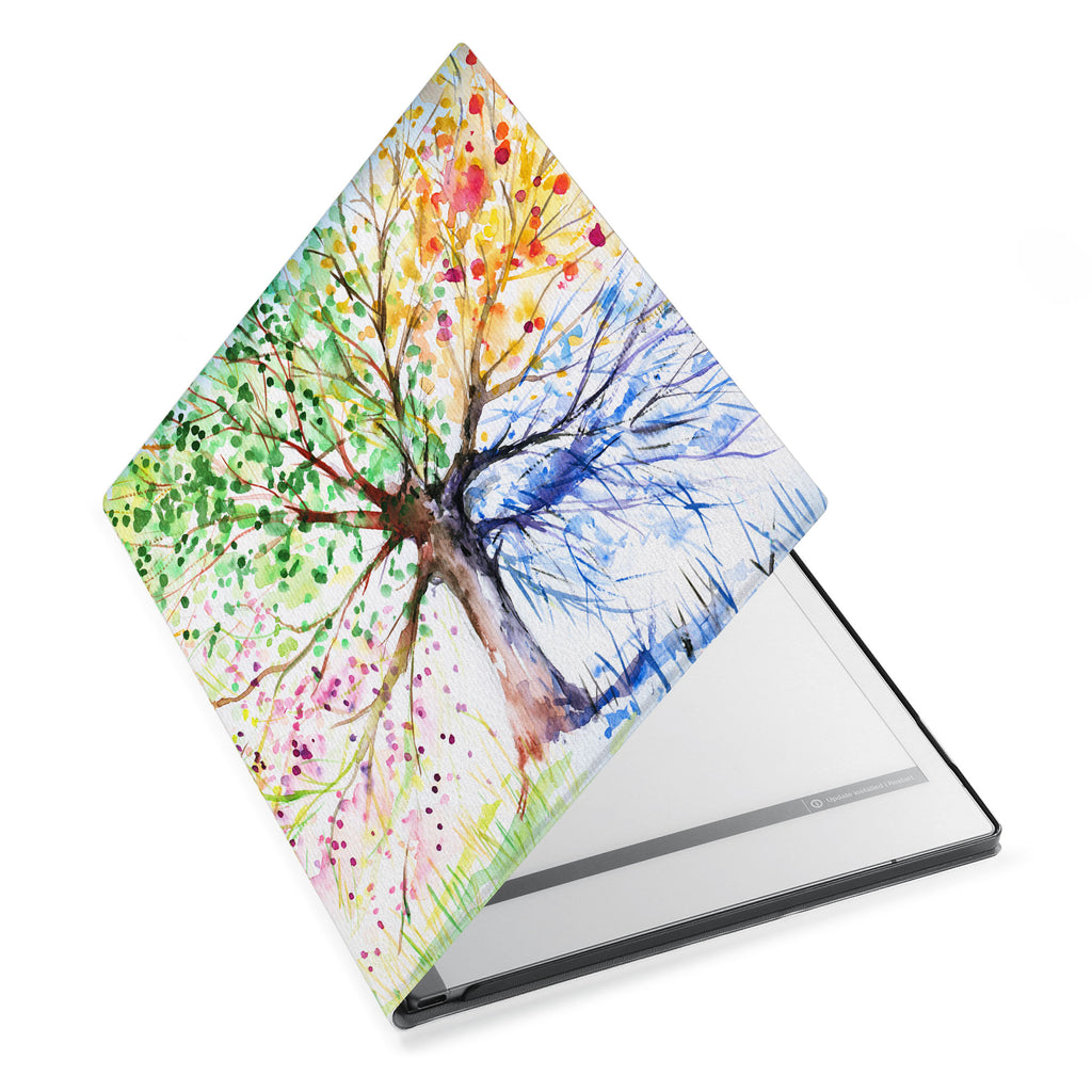 The Personalized VistaCase reMarkable Pen Holder CasewithWatercolor Flower design adds a touch of elegance to your device.