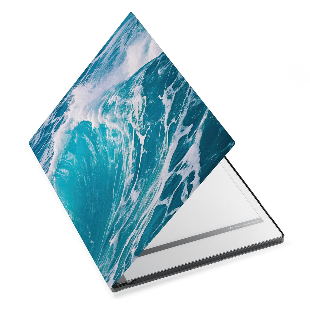 The Personalized VistaCase reMarkable Pen Holder Casewith Sea Waves design adds a touch of elegance to your device.