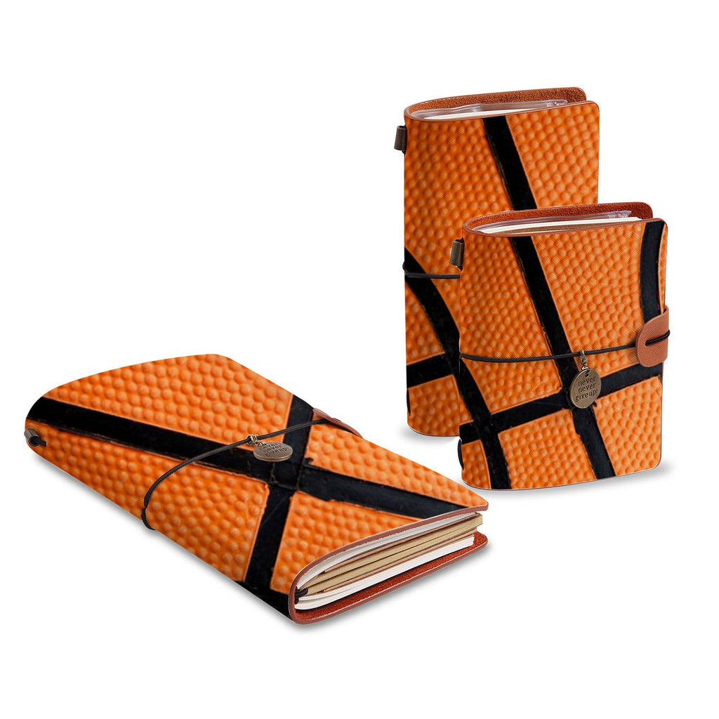 three size of midori style traveler's notebooks with Sport design