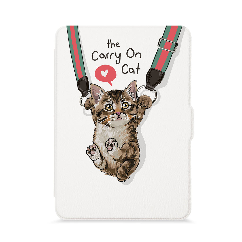 front view of personalized kindle paperwhite case with 08 design - swap