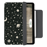 Elevate your iPad experience with the VistaCase Personalized iPad Slim Fit Case. Featuring an exquisitely detailed Space design