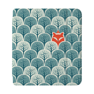 front view of personalized Kobo case with Fox Fun design