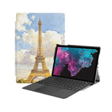 the Hero Image of Personalized Microsoft Surface Pro and Go Case with France Famous Attractions design