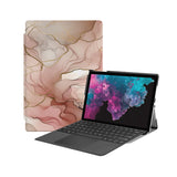 the Hero Image of Personalized Microsoft Surface Pro and Go Case with Marble design