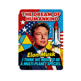 the front side of Personalized Microsoft Surface Pro and Go Case with Elon Musk SpaceX design