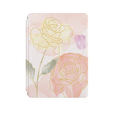 the front side of Personalized Microsoft Surface Pro and Go Case with Artistic Flower design