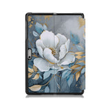 the back side of Personalized Microsoft Surface Pro and Go Case with Flower Art design