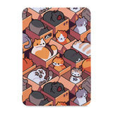 the front view of Personalized Samsung Galaxy Tab Case with Sushi Cats design