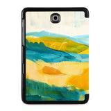 the back view of Personalized Samsung Galaxy Tab Case with Abstract Painting design