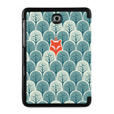 the back view of Personalized Samsung Galaxy Tab Case with Fox Fun design