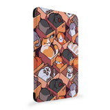 the side view of Personalized Samsung Galaxy Tab Case with Sushi Cats design