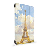 the side view of Personalized Samsung Galaxy Tab Case with France Famous Attractions design