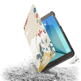 the drop protection feature of Personalized Samsung Galaxy Tab Case with Japanese Pattern design