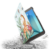 the drop protection feature of Personalized Samsung Galaxy Tab Case with Rainforest Animals design