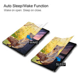It automatically wakes your iPad when opened and sends it to sleep when closed with Australia Wild Animal design