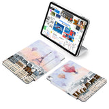  the VistaCase Personalized iPad Slim Fit Case with Travel design,  Made to order, you can personalize it further by adding a monogram or your signature to the design, making it the perfect personalized gift.