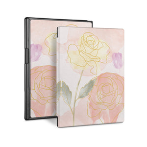 Vista Case reMarkable Folio case with Artistic Flower Design perfect fit for easy and comfortable use. Durable & solid frame protecting the reMarkable 2 from drop and bump.