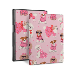 Vista Case reMarkable Folio case with Lovely Dog Design perfect fit for easy and comfortable use. Durable & solid frame protecting the reMarkable 2 from drop and bump.