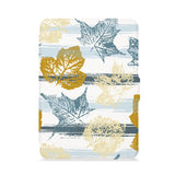 front view of personalized kindle paperwhite case with Leaves design