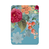 front view of personalized kindle paperwhite case with Marble design