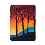 front view of personalized kindle paperwhite case with Abstract Painting design