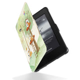 Reinforced rubber bumpers on the corners to protect your Kindle Paperwhite kindle case with Forst Animal design