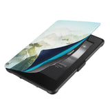 kindle foilo case with Watercolor View design, Magnetic attachment ensures cover is securely closed