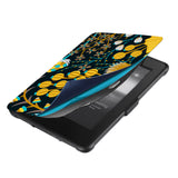 kindle foilo case with Autumn Leaves design, Magnetic attachment ensures cover is securely closed