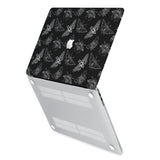 hardshell case with Animal Skeleton design has rubberized feet that keeps your MacBook from sliding on smooth surfaces