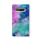 Back Side of Personalized Samsung Galaxy Wallet Case with Galaxy2 design - swap