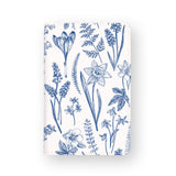 front view of personalized RFID blocking passport travel wallet with Flower design