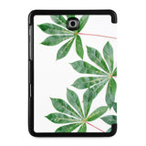 the back view of Personalized Samsung Galaxy Tab Case with Flat Flower design