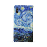 Back Side of Personalized iPhone Wallet Case with Oil Painting design - swap