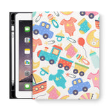 frontview of personalized iPad folio case with 4 design