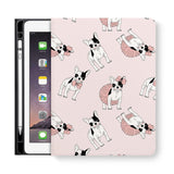 frontview of personalized iPad folio case with 3 design