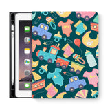 frontview of personalized iPad folio case with 5 design