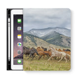 frontview of personalized iPad folio case with 3 design