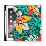 frontview of personalized iPad folio case with 8 design