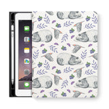 frontview of personalized iPad folio case with 5 design