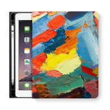 frontview of personalized iPad folio case with 7 design