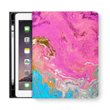 frontview of personalized iPad folio case with 7 design