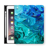 frontview of personalized iPad folio case with 4 design