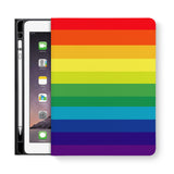 frontview of personalized iPad folio case with 1 design