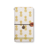 the front top view of midori style traveler's notebook with 6 design