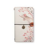 the front top view of midori style traveler's notebook with 3 design