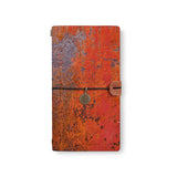 the front top view of midori style traveler's notebook with 6 design