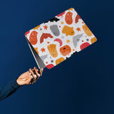 personalized microsoft laptop case features a lightweight two-piece design and Halloween print