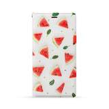 Front Side of Personalized iPhone Wallet Case with Fruit Ninja design