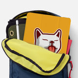 iPad SeeThru Casd with Cat Fun Design has Secure closure