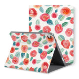 The back view of personalized iPad folio case with Rose design - swap